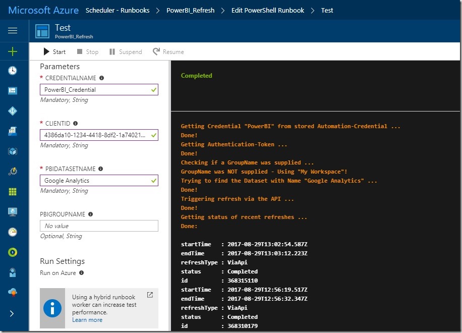 Refresh_PowerBI_Dataset_Azure_Runbook