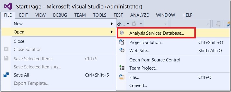 Open_SSAS_DB_Visual_Studio